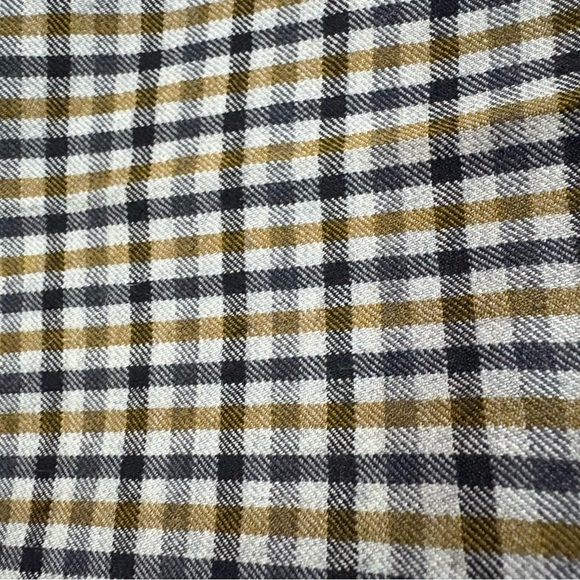 Massimo Dutti 100% Wool Trousers Womens Sz 2 Check Black Yellow White Preppy - Picture 3 of 14